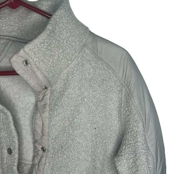 LULULEMON Go Cozy Jacket WOOL SIZE 10 heathered ceramic - Picture 6 of 11
